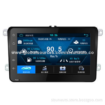 8" Android 4.3.3 OBD/OBD II with Real-time Data Display, Car GPS for VW UniversalNew